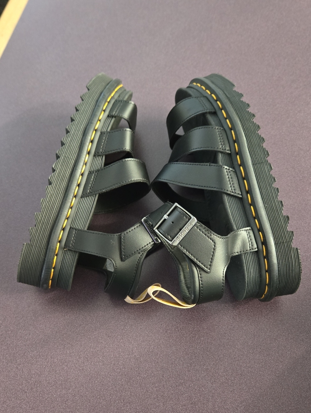 Dr. Martens Women's Black Blaire Platform Sandals Size 8 - Picture 10 of 10